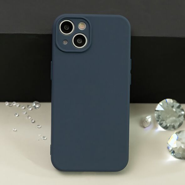 NAKŁADKA SILICON CASE SAMSUNG  A56 5G CIEMNONIEBIESKA ETUI BACK COVER