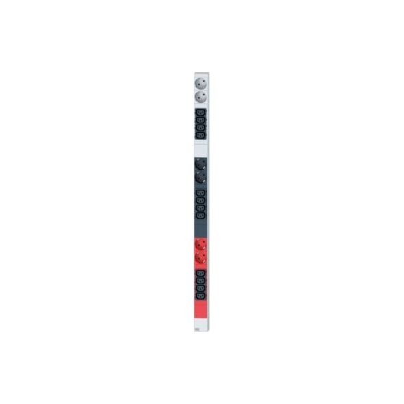 Bachmann BACHMANN IT PDU ALU 0HE 12x C13 6x styk uziemiony 3x 16A CEE czerwony