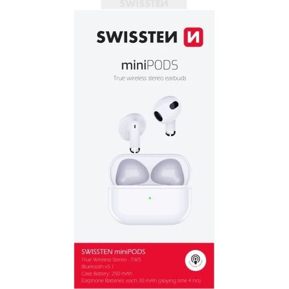 Słuchawki Sourcing Swissten TWS Mini Pods Bluetooth 5.1 Stereo Headphones with Microphone