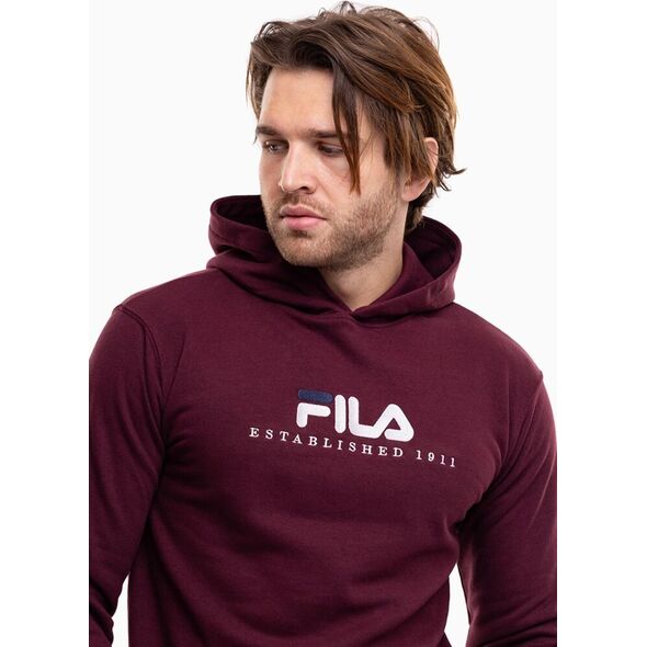 Fila Bluza męska Fila Brunssum burgundowa FAU0145 40107 S