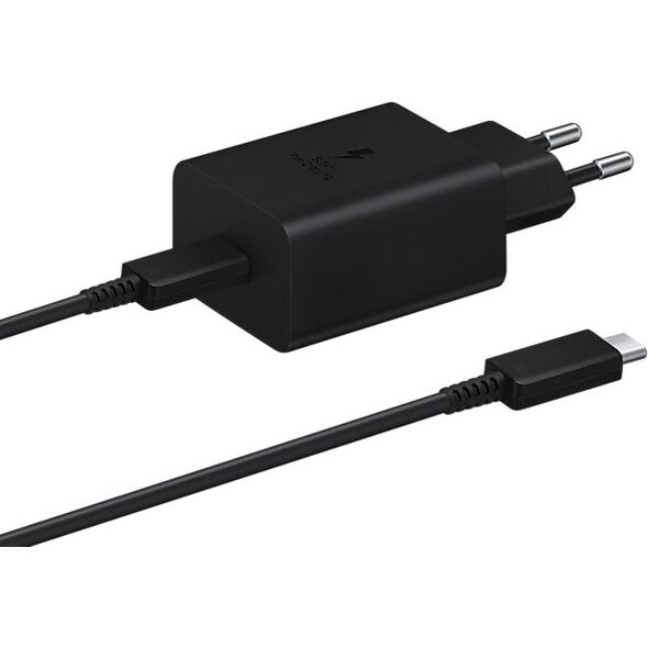 SAMSUNG ŁADOWARKA SIECIOWA TYP-C PD EP-T4511 45W CZARNY 3A + KABEL TYP-C - TYP-C - UK connector