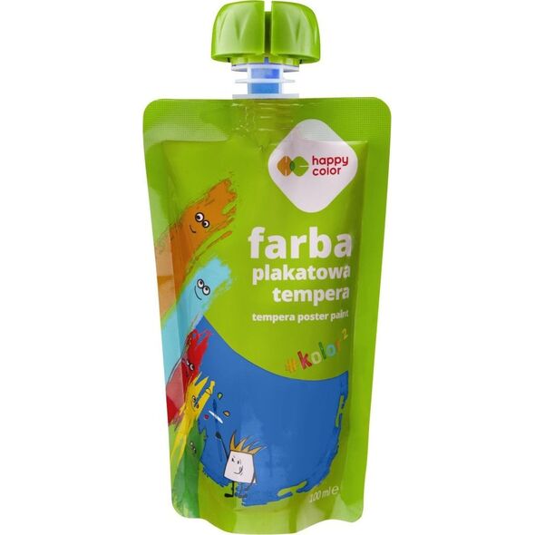 Farba plakatowa tempera niebieska 100ml HA 3310 0100-3 HAPPY COLOR
