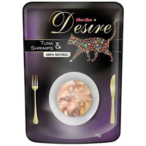 Miau Miau Desire Karma Dla Kota Tuńczyk Krewetki 70g