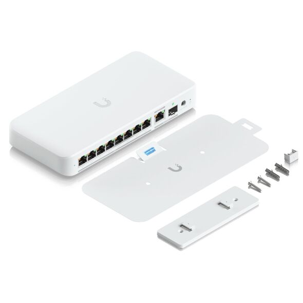 Ubiquiti UniFi Flex 2.5G PoE Zarządzany L2 2.5G Ethernet (100/1000/2500) Obsługa PoE Montaż na biurku/ścianie Biały
