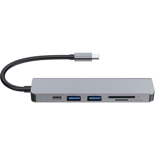 CONCEPTRONIC Dock USB-C->HDMI,2xUSB-A,SD/TF,100WPD,+ 15cm gr