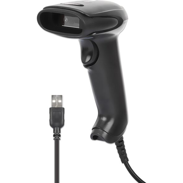 MANHATTAN 2D LED Barcodescanner 320mm 1,4m USB-Kabel schwarz