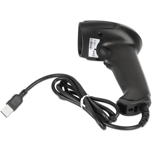 MANHATTAN 2D LED Barcodescanner 320mm 1,4m USB-Kabel schwarz