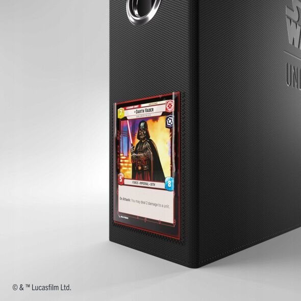 Gamegenic: Star Wars Unlimited Card Game - Premium Cardport XL - Slipcase Ring Binder 24-Pocket - Black
