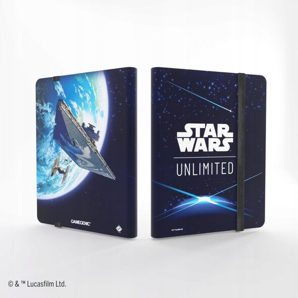 Gamegenic: Star Wars Unlimited Card Game - 18-Pocket Album - Card Back Blue