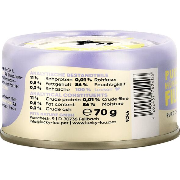 Lucky Lou Extrafood Kurczak w bulionie puszka 70g