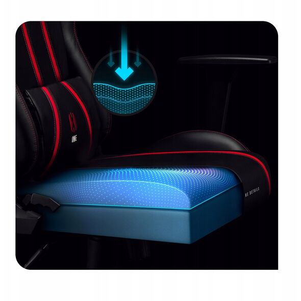 Fotel Gamingowy Diablo X-One 2.0 Small: Czarno-czerwony