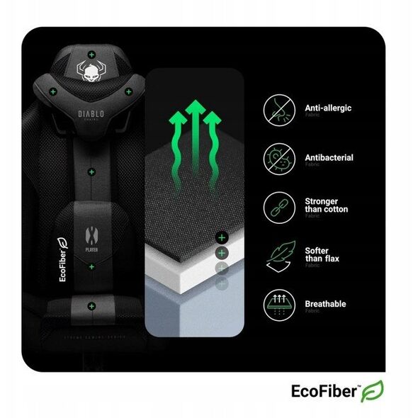 Fotel Obrotowy Diablo X-Player 2.0 Small, Czarny