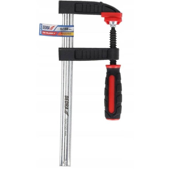 Ścisk stolarski F 300x120mm, 2-materiałowa rękojeść