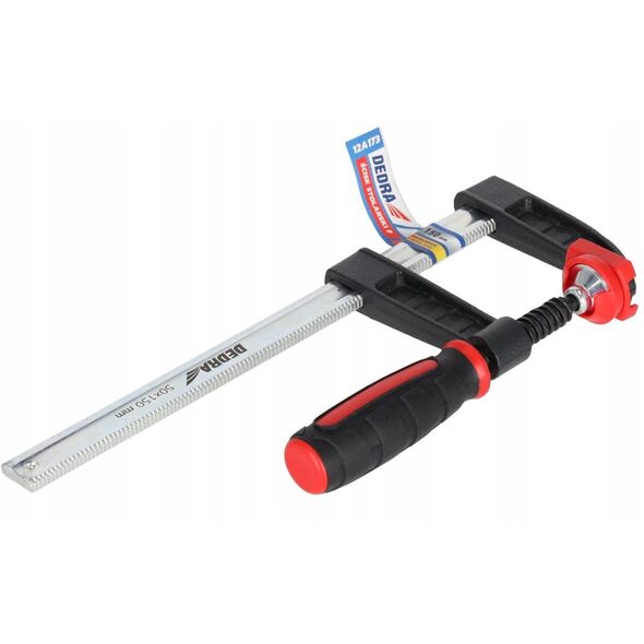 Ścisk stolarski F 250x50mm, 2-materiałowa rękojeść