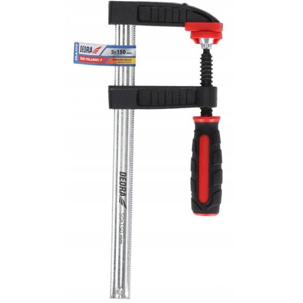 Ścisk stolarski F 300x80mm, 2-materiałowa rękojeść