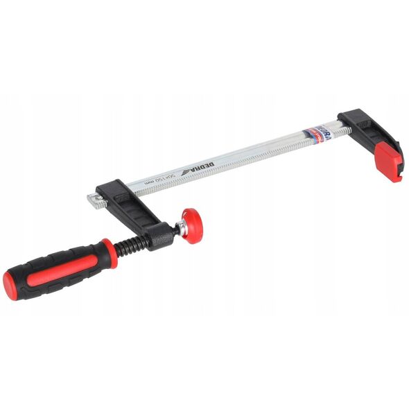 Ścisk stolarski F 300x80mm, 2-materiałowa rękojeść