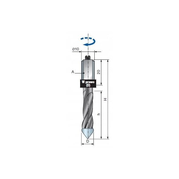 Wiertło PF11MD AC3 5.0X40X70X10 P