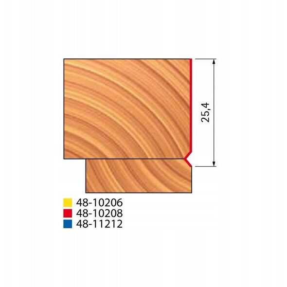 Frez 48-10208P 15,88X25,4X76,2X8,0