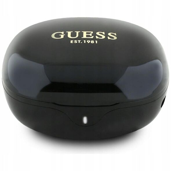 Słuchawki TWS Guess Flat Classic Logo    Electroplated czarny