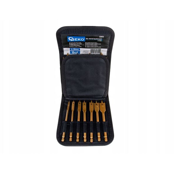 Kpl. 16szt. wierteł łopatkowych w etui 6-38mm (10/20)