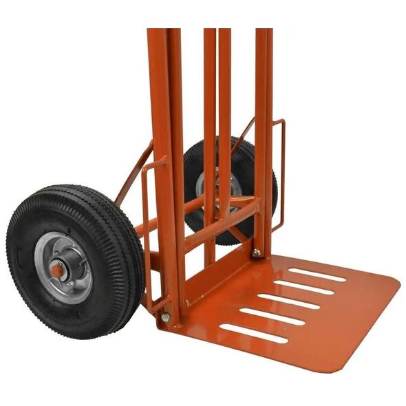 Wózek transportowy 250kg 400x300mm(wysuwany podest) pomarańcz(1)