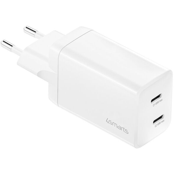 4smarts Ladegert PDPlug Dual 45W GaN 2xC. wei