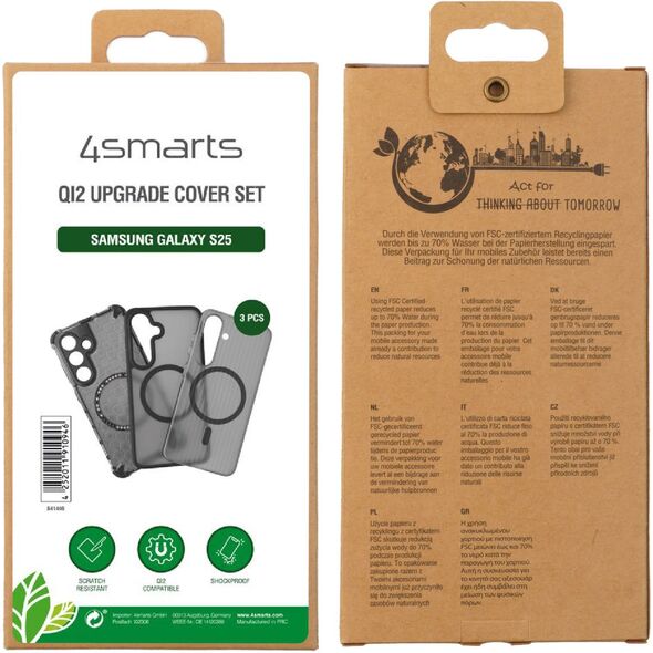 4smarts Qi2 Upgrade 3er Cover Set fr Samsung Galaxy S25