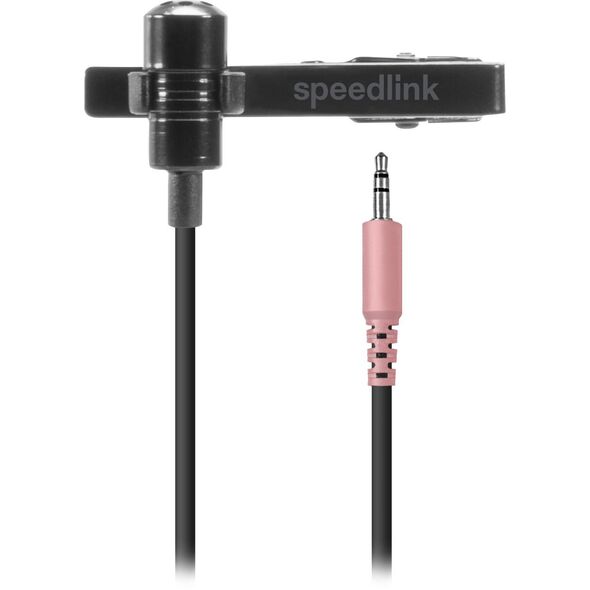 Speedlink Mikrofon SPES. zum Anstecken. Metalclip. schwarz retail