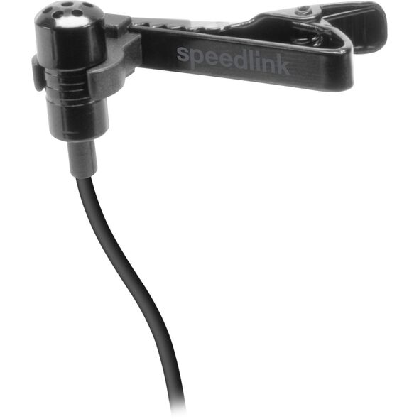 Speedlink Mikrofon SPES. zum Anstecken. Metalclip. schwarz retail
