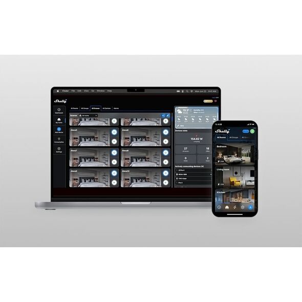 Shelly Relais "1PM Gen3 4er Pack" max 16A 1 Kanal WLAN BT
