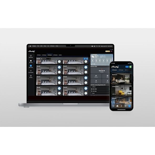 Shelly Relais "2PM Gen3 4er Pack" max 16A 2 Kanal WLAN BT