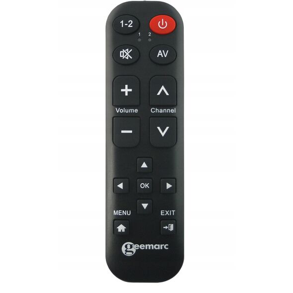 Geemarc TV-15 Universalfernbedienung lernfähig große Schrift