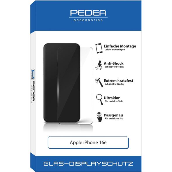 PEDEA Display-Schutzglas für Apple iPhone 16e