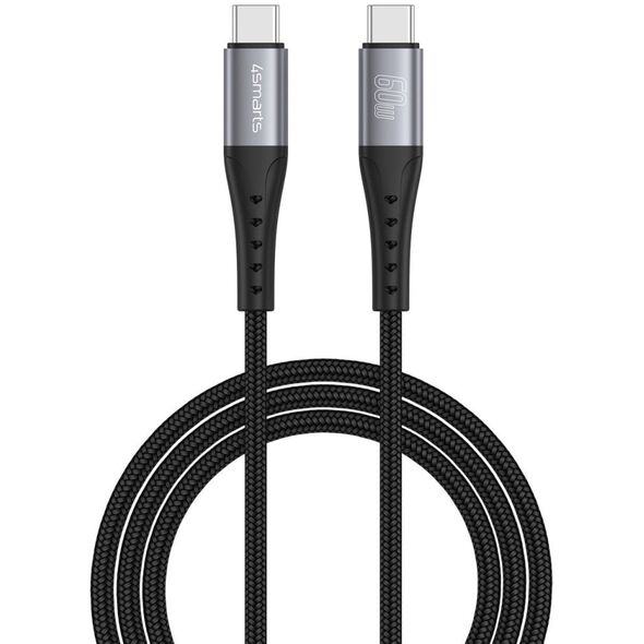 4smarts USB-C Kabel PrimeCord 60W 1,5m, schwarz