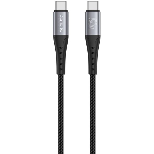 4smarts USB-C Kabel PrimeCord 60W 1,5m, schwarz