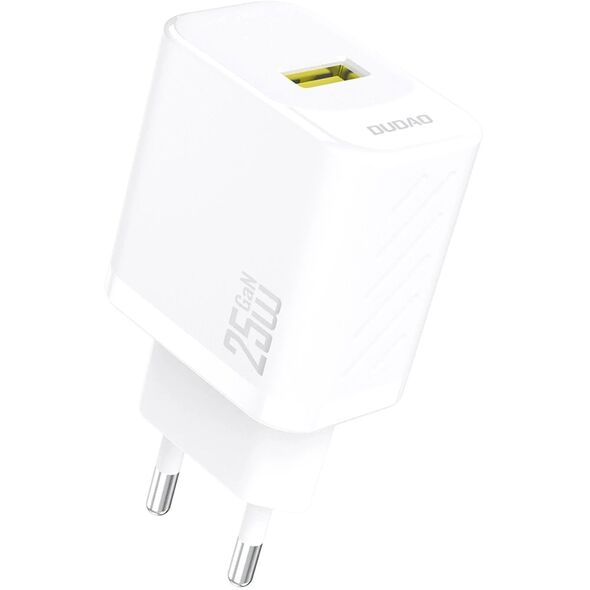 Ładowarka sieciowa GaN 25W USB-A - biała Ładowarka sieciowa GaN 25W USB-A - biała