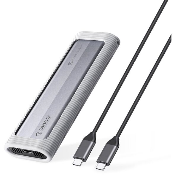 Kieszeń obudowa na dysk AXM2S-G2 M.2 NVME / NGFF USB-C 10Gb/s - szara Kieszeń obudowa na dysk AXM2S-G2 M.2 NVME / NGFF USB-C 10Gb/s - szara