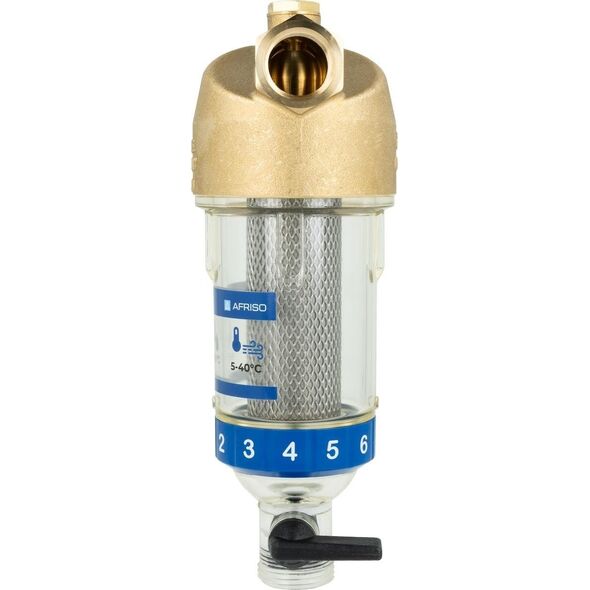 Afriso filtr do wody AWF 110, płukanie wsteczne, GW G1/2" 4211000