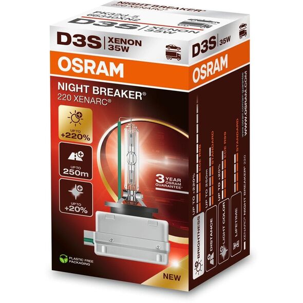 Żarówka (Karton 1szt.) D3S 42V 35W PK32D-5 XENARC NIGHT BREAKER 220, biała 4500K