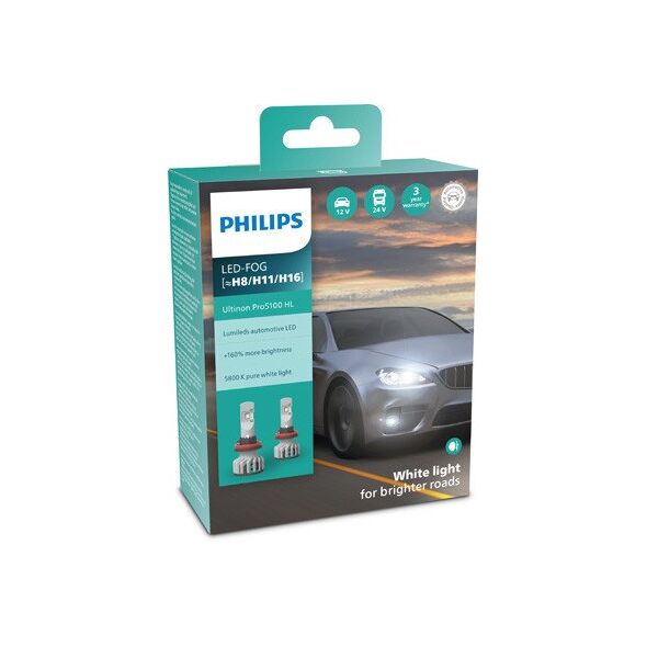 Lampa LED Philips H8/H11/H16 model FOG U51 HL
