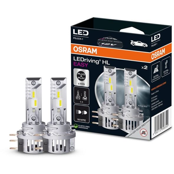 Żarówka LED (Zestaw 2szt.) H15 12V 3.8/16.5W PGJ23T-1 bez homologacji drogowej LEDriving HL EASY