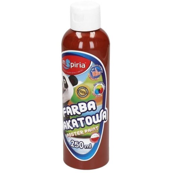 Farba plakatowa brązowa 250ml EDUKAMP