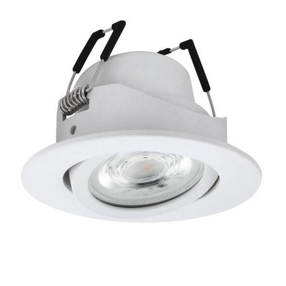 Smart recessed LED light EGLO SALICETO-Z RGB, 5W, 2700-6500K, 400lm, white, O8.8cm, APP
