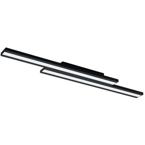 Ceiling LED lamp EGLO Saliter, 2x40,2W, 2700-6500K, 3100lm, black, 116x16x5cm