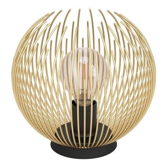 Table lamp EGLO VENEZUELA, 1 x E27, max 40W, black/gold color, O23.5xh22.5cm