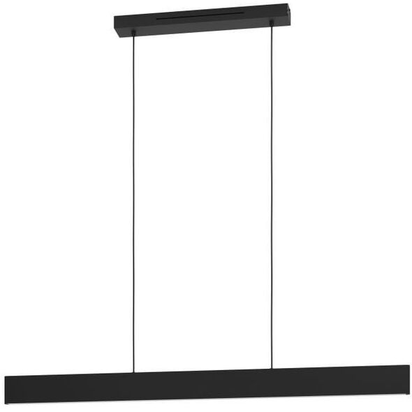 Ceiling LED lamp EGLO Andreas, 2x19W, RGB, 4320lm, black, 117 x 7 x 110 cm