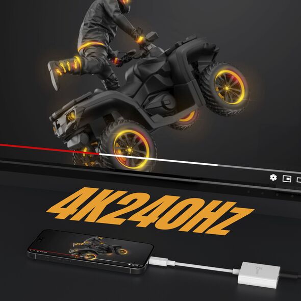 j5create JCA164 0,1 m USB Type-C Biały