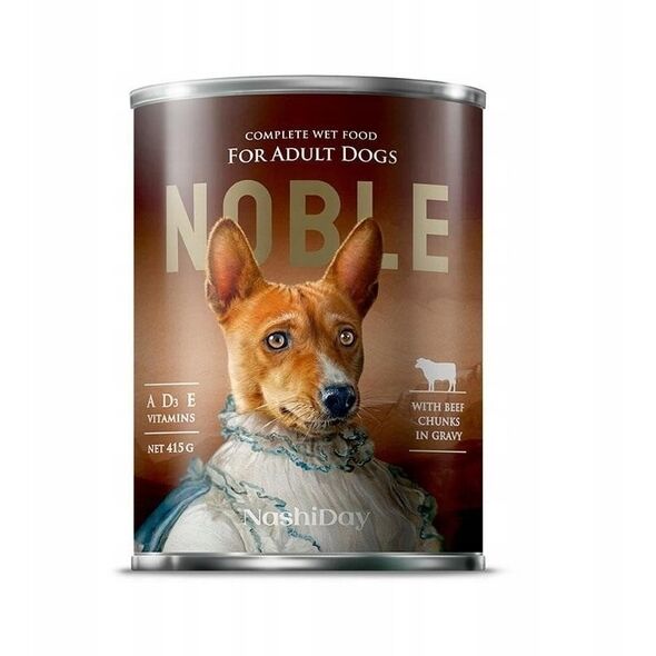 NOBLE DOG 415g  WOŁOWINA   ( kawałki      w sosie )   /24