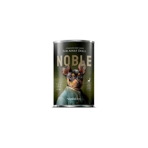 NOBLE DOG 1240g  DZICZYZNA   ( kawałki    w sosie )   /12