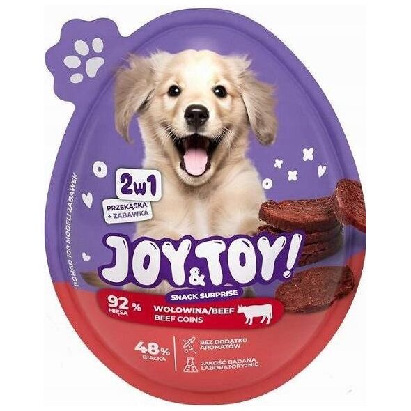 JOY&TOY! SNACK SUPRISE DLA PSA 2w1        ZABAWKA+SMAKOŁYK 20g WOŁOWINA   /18